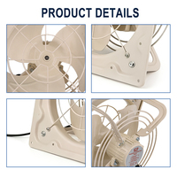 Ventilateur mural AC 20W 220V à livraison rapide, 8 pouces, résistant à l'humidité, équipement d'extraction industriel pour sous-sol et parking