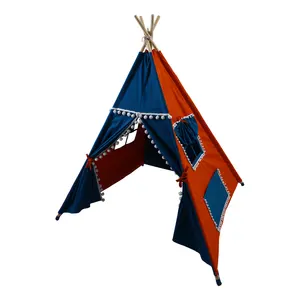 Vente en gros de tipi tipi tipi tente jouet pour enfants soirée pyjama cabane intérieure couverture complète