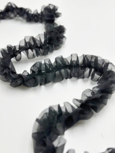 Đàn hồi căng xếp li ren cắt tỉa cho DIY quần áo mũ nón thủ công Búp bê trang trí phụ kiện bền vật liệu kim loại - Product Image 3