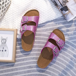Nuevas sandalias de corcho para mujer, zapatillas de verano para exteriores, plantilla de corcho para mujer, sandalias Bio - Product Image 1