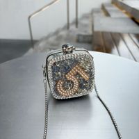 Pochette de soirée de luxe en cristal avec incrustation de mini-diamants, forme à rabat, sacs à bandoulière pour mariage et fête, sacs à main en strass motif lèvres rouges