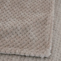 Couverture en flanelle polaire épaisse unie à motif ananas, 100 % polyester, style européen-américain, pour canapé, bureau ou climatisation