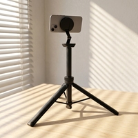 Trípode Magnético Plegable de 1.8M y Palo Selfie con Control Remoto para iPhone 17/16/15 y Smartphones Android - Vlog Giratorio de Aluminio y ABS