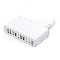 Chargeur de téléphone multifonction le plus vendu 60W 5V/12A pour téléphones portables et tablettes, adaptateur secteur multi-ports haute puissance 10 ports USB