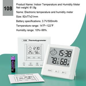 Hiệu suất cao kỹ thuật số treo tường độ ẩm và nhiệt độ mét cho văn phòng và hộ gia đình sử dụng - Product Image 6