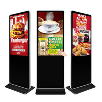 Kiosque interactif LCD sur pied 43/55/65/75/86/98 pouces, affichage numérique 4K Full HD, écran tactile publicitaire, kiosque en libre-service OEM