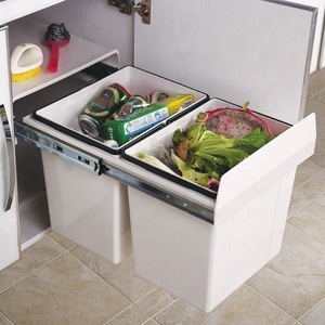 Contenitore per Rifiuti Riciclabili da <span class=keywords><strong>Cucina</strong></span> Sotto il Bancone 36L con Cestino <span class=keywords><strong>Estraibile</strong></span> - Product Image 2