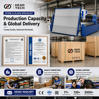 Machine de découpe à jet d'eau CNC 5 axes HEAD 4000*2000MM pour la découpe de tôles d'acier, de métal, de verre et de pierre