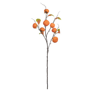 Branche de kaki artificielle Timo, largeur 7,9 cm, en mousse, pour la décoration de la maison, les fêtes et le Nouvel An - Product Image 5