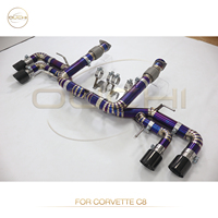 OUCHI-Tuyau droit d'échappement en alliage de titane pour Corvette C8 6.2L V8 2020-2023 sans valve, accessoires de voiture