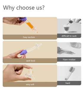 Dua Mulut Pipa Pencegah Dot Silikon Pemberi Makan Botol Susu Jus Bayi Dispenser Obat - Product Image 5