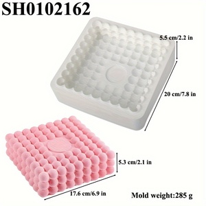 SILIKOLOVE grande 1 pieza cuadrado silicona BOLA MÁGICA molde postre francés molde para Mousse pasteles yeso artesanía herramienta de Cocina Esencial - Product Image 3
