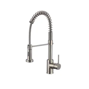 WatreMark Haijun China cUPC Factory Contemporary Deck Mounted Spring Kitchen Faucet