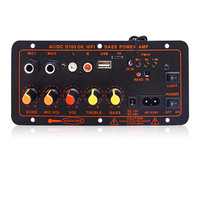 Carte d'amplificateur de puissance BT pour voiture 100W Home audio K song outdoor subwoofer power amplifier board