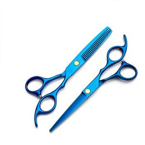 Ciseaux de coiffure professionnels en acier, ciseaux de barbier ergonomiques, pré<span class=keywords><strong>d</strong></span>écoupés avec précision, pour salon, usage domestique et barbier - Product Image 2