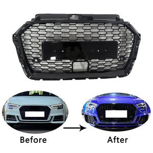 Kit carrosserie sans logo, calandre en nid d'abeille complète avec ACC pour <span class=keywords><strong>Audi</strong></span> A3 <span class=keywords><strong>S3</strong></span>, mise à niveau vers RS3 2017-2019 - Product Image 1