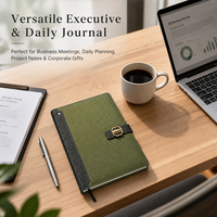 Agendas et carnets de notes B5 2026 avec bouton-pression pour agenda professionnel et planificateur quotidien