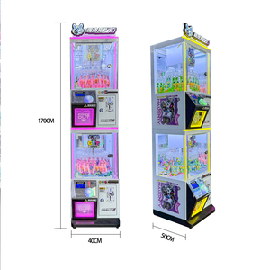 Mini Kim Loại Và Nhựa Kẹp Búp Bê Máy Đồng Xu Hoạt Động Đồ Chơi Bán Hàng Tự Động Tủ Với Tiếng Tây Ban Nha Nhật Bản Ngôn Ngữ Cho Trò Chơi Trung Tâm - Product Image 3