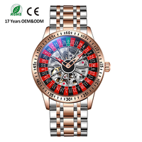 Montre automatique mécanique pour homme en acier inoxydable véritable, de luxe, sportive, tendance, avec bracelet lumineux et aiguilles, modèle explosif pour le commerce international