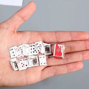 Mini Casa <span class=keywords><strong>de</strong></span> póker pequeña, fichas <span class=keywords><strong>de</strong></span> póker portátiles, naipes transparentes para juegos familiares, Juegos <span class=keywords><strong>De</strong></span> Mesa - Product Image 4