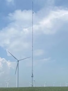 80m Hot Dip Galvanized Guyed Wind Measurement Tower Custom Lattice Wind Monitoring Guyed Tower for Wind Farm Meteorological - Product Image 4