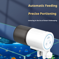 Distributeur automatique de nourriture pour poissons, dispositif d'alimentation programmable intelligent, contrôle précis des portions, grand récipient à nourriture pour aquarium