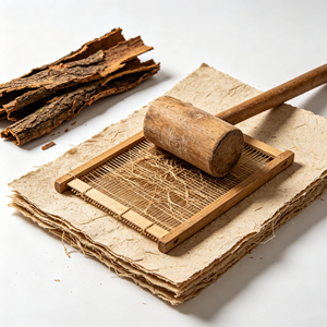 Traditional Handmade Natural Fiber Paper Perfect For Vintage Stationery And Art Creation Projects - Product Image 3