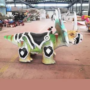 Amusement Small Dinosaur Coin Operated Dinosaur Kiddie Ride Scooter for Shopping Mall