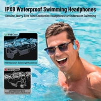 Écouteurs sportifs à conduction osseuse X16 personnalisés en usine, étanches IPX8 pour la natation, écouteurs sans fil BT6.0