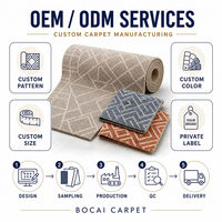 Moquette mur à mur pour couloir d'hôtel, en nylon, à poils coupés, en rouleau, largeur 4 mètres, pour projets