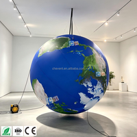 Grande sphère gonflable personnalisée de la planète Terre, modèle géant de globe terrestre pour l'éducation scolaire et les expositions sur scène
