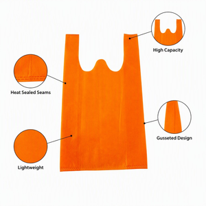 Premium Nonwoven Reusable Carrier <b>Bags</b> Customizable Long Lasting Strong Durable Promotion Event Beach Outing - Product Image 2