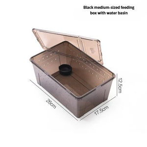 Cajas de cría de reptiles de material PP ligero ecológico recintos para suministros de hibernación ranas con cuernos gusano de seda bebés - Product Image 4