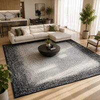 Tapis géométriques bleus de haute qualité, ensembles de tapis décoratifs d'intérieur, articles d'art pour le sol, tapisserie pour salon, tapis de prière fabriqués