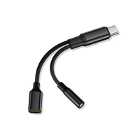 Câble audio Type-C de haute qualité avec cœur en cuivre, adaptateur convertisseur 2-en-1 pour charge et sortie audio, modèle 003, marque OEM