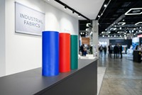 Stand d'exposition modulaire en forme droite en tissu Flex Banner pour salon professionnel, options multicolores
