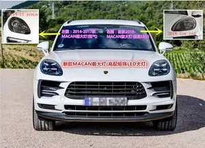 Cấu Hình Cao 4 Ống Kính Ma Trận LED Đèn Pha Đèn Pha Cho Porsche Macan Đèn Pha Đèn Pha 2011-2018