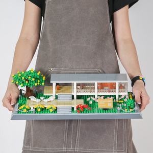 Good Selling Farnsworth House Educational Model Toy American Architectural <b>Plastic</b> Building <b>Blocks</b> Sets 1:1 Scale Creative - Product Image 4
