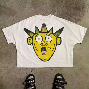 Gran oferta, camisetas gráficas de algodón 100%, camisetas para hombres, ropa de calle, camisetas recortadas cuadradas de lujo de alta calidad - Product Image 5