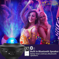 Proyector Inteligente de Luz Nocturna de Cielo Estrellado Láser Altavoz de Música BT Luz Festiva Proyector de Galaxia con Control Remoto