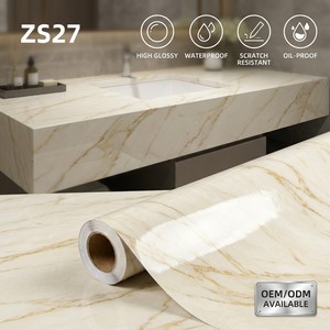 <span class=keywords><strong>Carta</strong></span> Adesiva Impermeabile Effetto Marmo, Pellicola Autoadesiva in PVC <span class=keywords><strong>per</strong></span> Rivestimento <span class=keywords><strong>Cucina</strong></span>, <span class=keywords><strong>Mobili</strong></span> e Armadi - Product Image 2