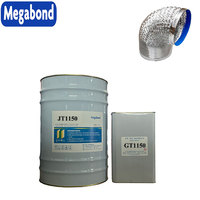 Adhésif polyuréthane à base de solvant bi-composant Megabond pour matériaux de conduits d'air, laminage PET/feuille d'aluminium, 12 mois
