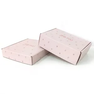 定制包装工作包装调色板化妆纸盒可折叠牛皮纸粉色礼品包装纸板纸盒