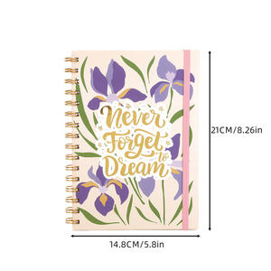 Carnet <span class=keywords><strong>à</strong></span> spirale A5 de qualité supérieure, design créatif et lignes horizontales, pour le commerce extérieur, papier de qualité supérieure, fabriqué par GF. - Product Image 5