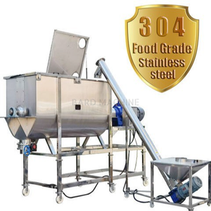 Miscelatore Orizzontale a U Rinforzato per Miscelazione Uniforme di Ingredienti Alimentari in Polvere di Riso Integrale - Product Image 3