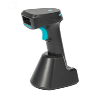 Escáner de Código de Barras Inalámbrico Universal CMOS, Portátil, 32 Bits, Lector de Códigos QR 2D con Base de Carga, Escaneo Rápido y Preciso