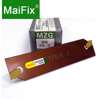 Maifix SPB 2mm 3mm Lame de coupe pour tour CNC SPB26-2 Lames de rainurage Porte-outils de coupe et de tournage