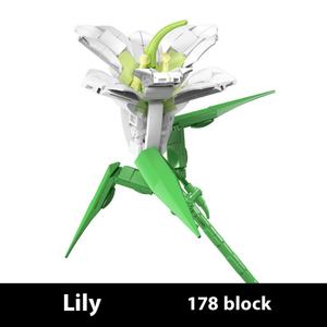 Bouquet de fleurs immortelles 24001-14, jouet de construction en plastique créatif et varié, modèle de décoration de la maison - Product Image 6