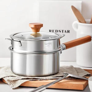 DSFOM 5301 Marmite à lait commerciale en acier inoxydable avec manche en <span class=keywords><strong>laine</strong></span> de haute qualité - Product Image 4