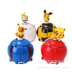 Jouet de balle de poke éclatée activé par le toucher de 7cm avec mini <span class=keywords><strong>figurine</strong></span> à collectionner Poke-mon modèle poupée balle interactive pour jouets pour enfants - Product Image 3